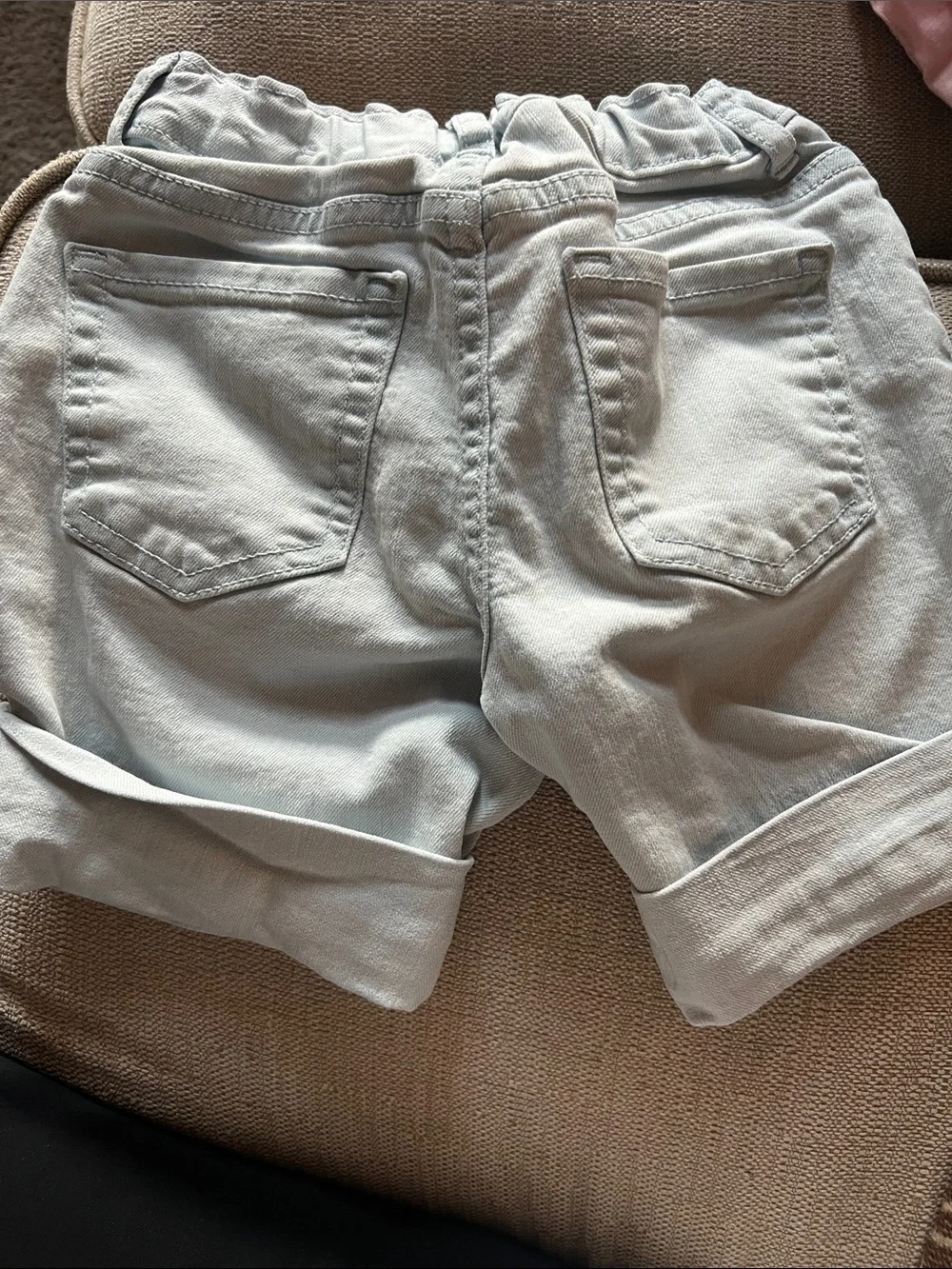 The Children's Place Light Blue Rolled-Hem Kids Shorts